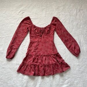 City Studio Pink Textured Dress